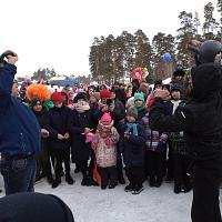 Празднование широкой масленицы в селе Тимирязевское