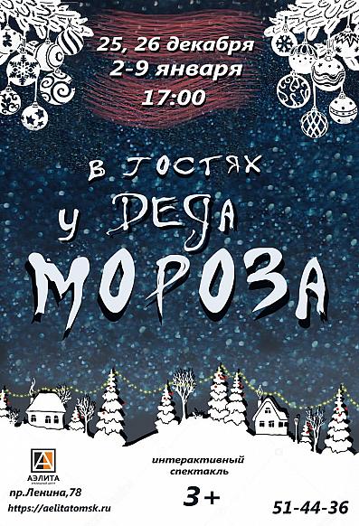 Новогодний интерактивный спектакль «В гостях у Деда Мороза» 3+